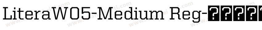 LiteraW05-Medium Reg字体转换